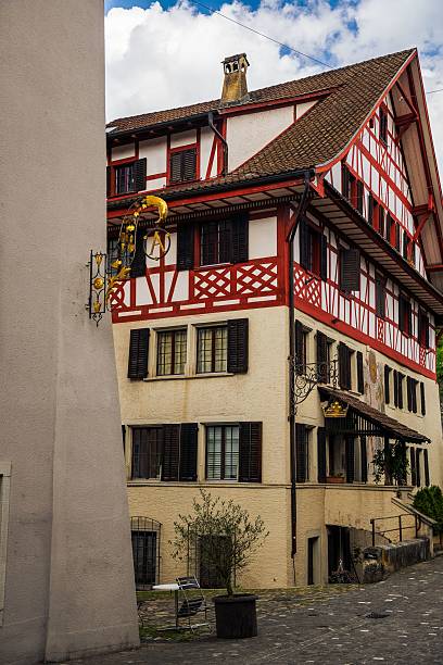 istock Charming European street with traditional architecture. 2216200005