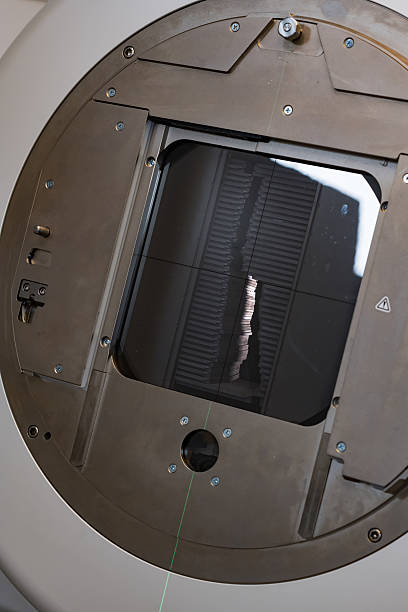 istock Close-up view of a modern linear accelerator set up for precise cancer treatment 2216200928