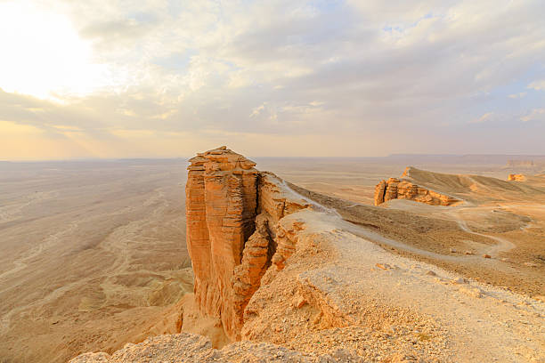 istock Tuwaiq Escarpment at Sunset illuminating Riyadh Saudi Arabia 2216204376