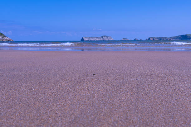 Plain sand area in a bay