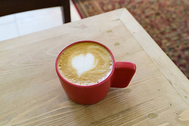 istock A cup of hot latte coffee on the table for breakfast 2216206127