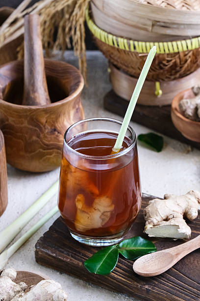 istock Wedang Jahe, ginger drink with palm sugar 2216207157