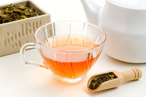 istock Hot tea in a glass, traditional drink 2216207169