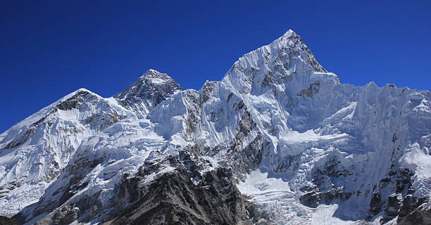 istock Blue sky over Mt Everest and Nuptse, view from Kala Patthar, Nepal. 2216207736