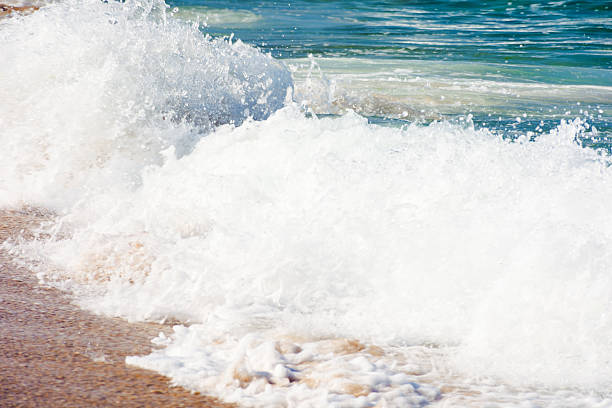 Waves formed in the sea