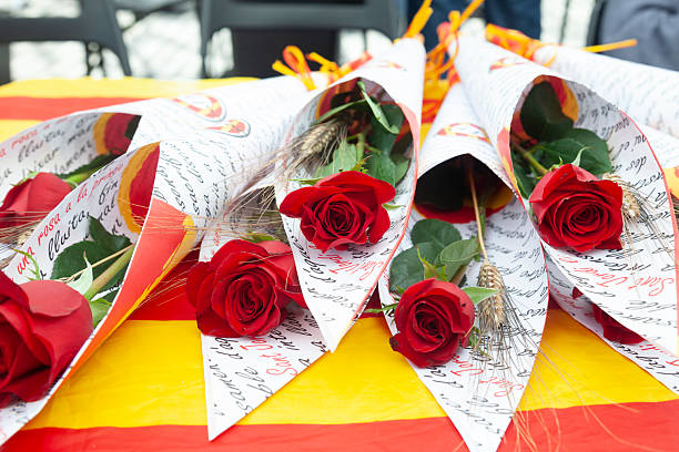 Bouquet red roses, Sant Jordi's day