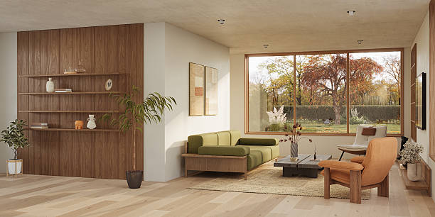 istock Contemporary interior design of the modern apartment. Modern design solution, 3d rendering 2216251523