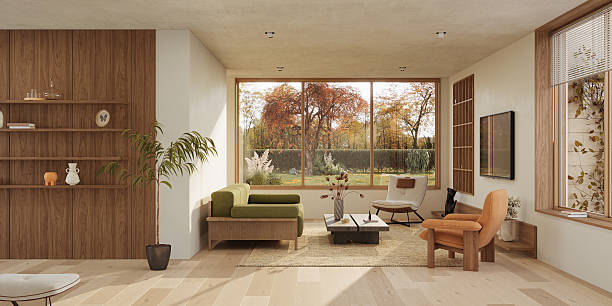 istock Contemporary interior design of the modern apartment. Modern design solution, 3d rendering 2216251524