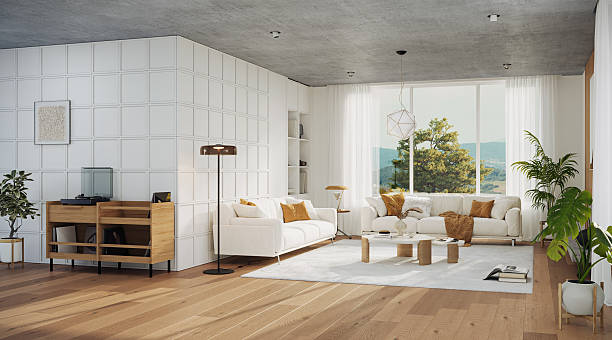 istock Contemporary interior design of the modern apartment. Modern design solution, 3d rendering 2216251551
