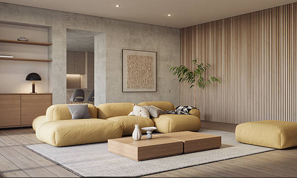 istock Contemporary interior design of the modern apartment. Modern design solution, 3d rendering 2216251583