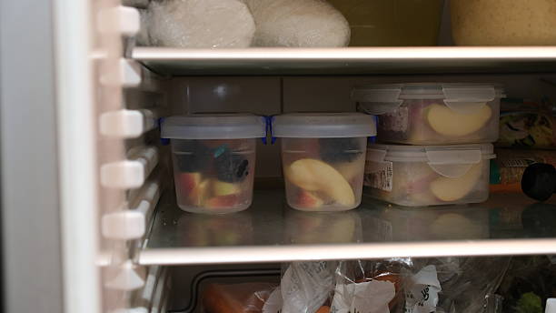 istock Fruit in plastic container is stored in the refrigerator to consume on next day. 2216252690