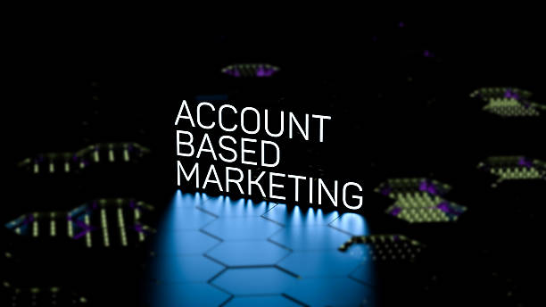 istock ACCOUNT BASED MARKETING text,neon business concept,glowing lettering on blurred background,wallpaper.3D render 2216252813