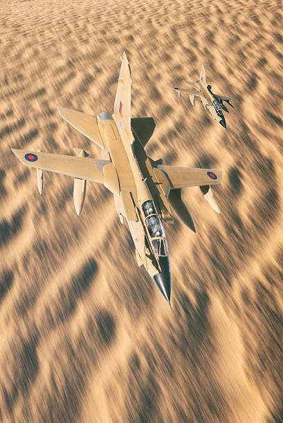 istock Two RAF Tornado GR1 Fighter Jets In Flight, Scale Model Photography 2216254152