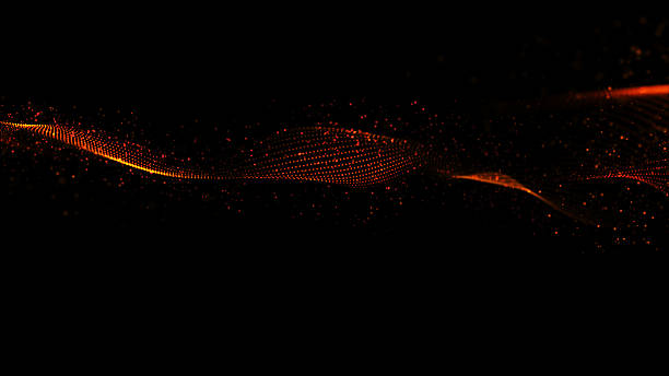 istock Futuristic line wave background 4K stok photo 2216256047