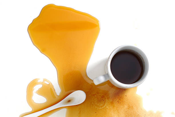 istock Spilled cup of coffee 2216257483