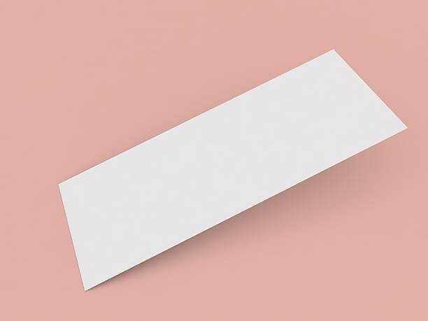 istock Simple white blank card on a soft pink background suitable for invitations or announcements 2216257530