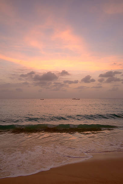 The sun sets on Boa Vista, one of the islands of Cape Verde.