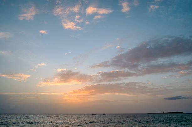The sun sets on Boa Vista, one of the islands of Cape Verde.
