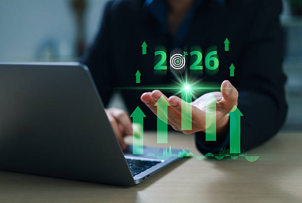 istock Environmental goals of green business development strategy with environmental conservation, green community, new green business plan, net zero greenhouse gas emissions target 2216259236