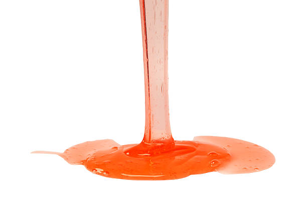istock Red slime toy isolated on a white background. 2216261656