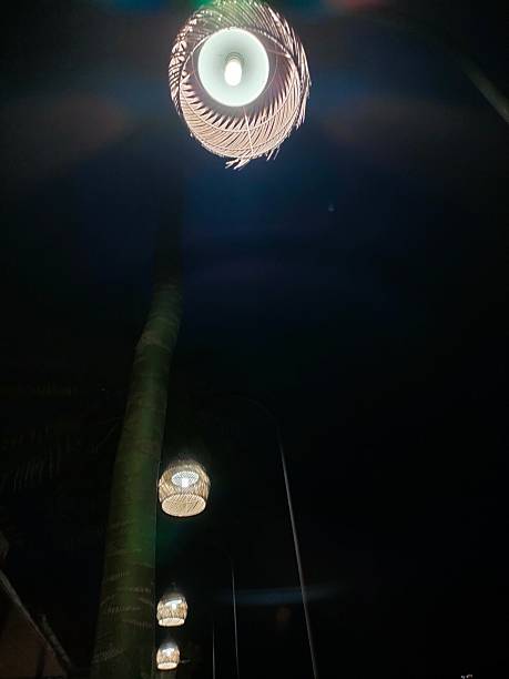 istock Bamboo Lamp in the Night 2216263622