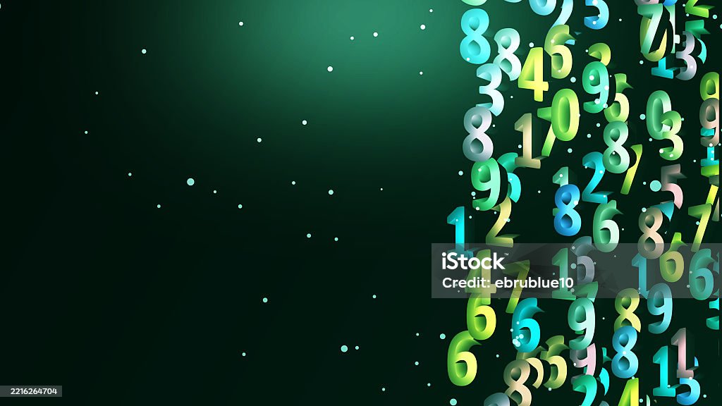 Random Financial Numbers 3d Random Numbers Background 4k Stock Photo - Download Image Now ...