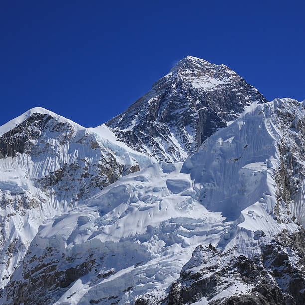 istock Clear azure blue sky over majestic Mount Everest, Nepal. 2216272300