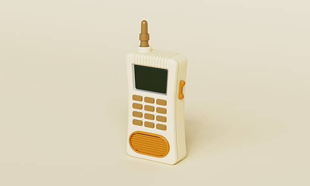 istock Vintage  Retro Cordless Phone  or Walkie Talkie Icon. 3D Rendering. 2216275494