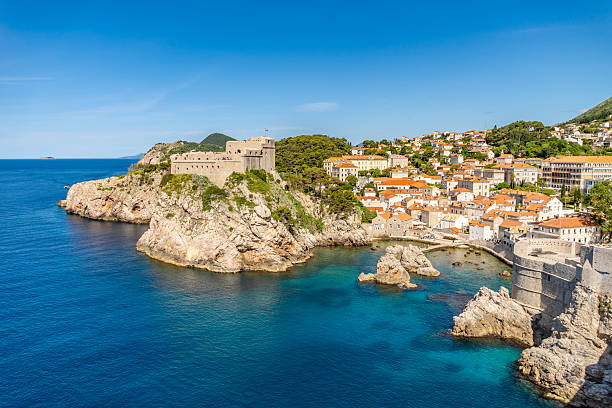 istock Rocky coastline of Dubrovnik 2216276801