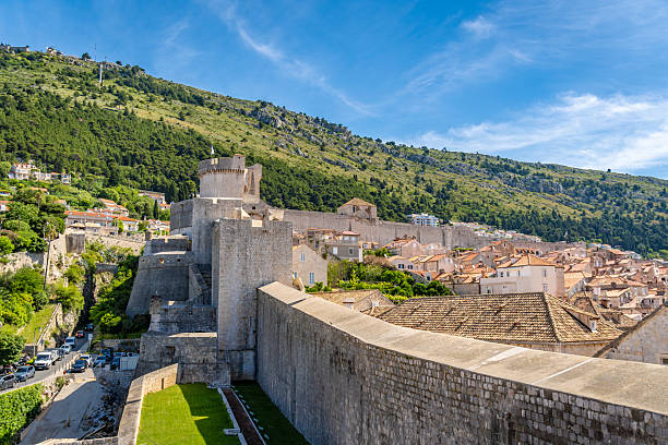 istock Old Town Walls walkway around Dubrovnik 2216276976