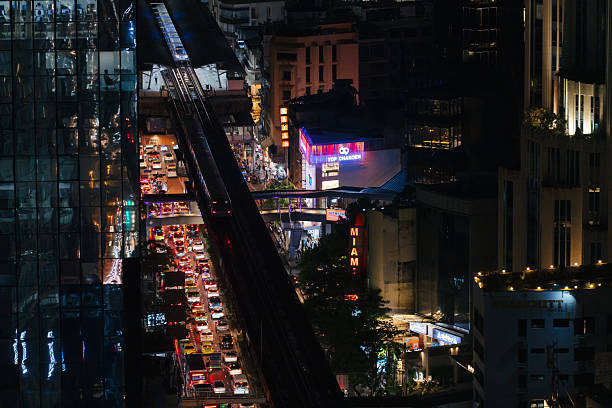 Connection concept. Transportation concept. Travel Destination. Background wallpaper. Business center city.