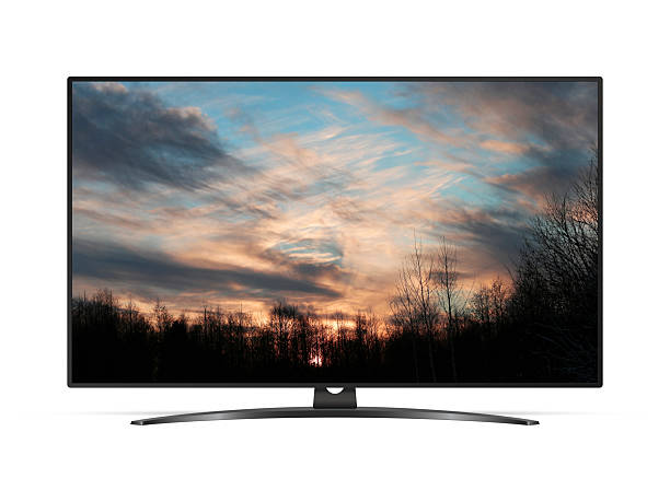 istock Smart tv with horror film on screen 2216287659