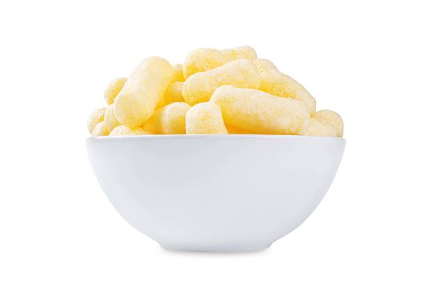 istock Corn sticks in a white bowl on a white isolated background 2216287969