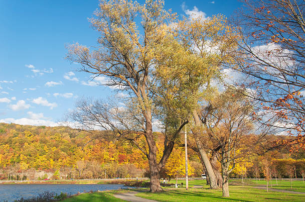 istock clute park on lake Seneca in Autumn 2216290860