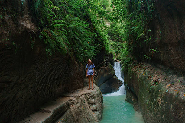 istock Woman canyoneering on Cebu island, Philippines 2216303833