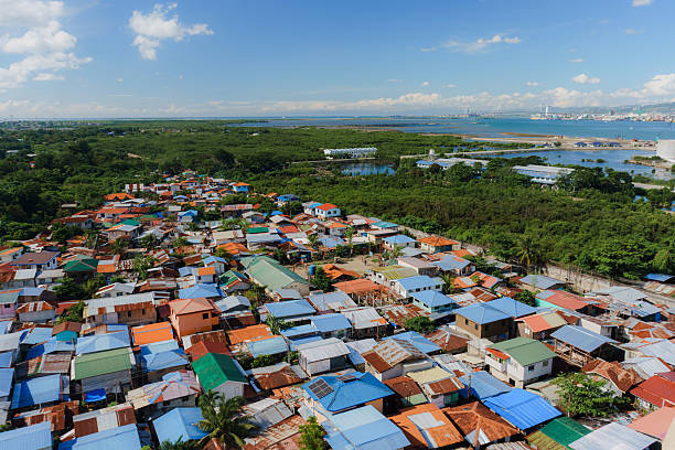 High angle view of Manilla rural area, Philippines