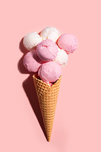 istock Many Ice cream scoops in waffle cone 2216306807