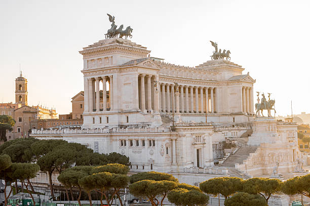 istock Altare della Patria at sunset 2216309853