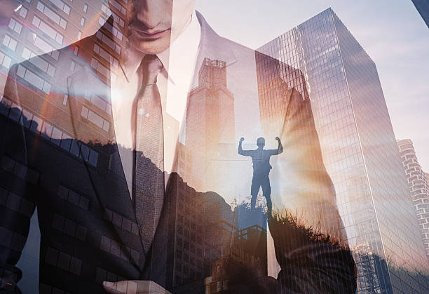 istock Confident, successful businessman in the city. 2216320702