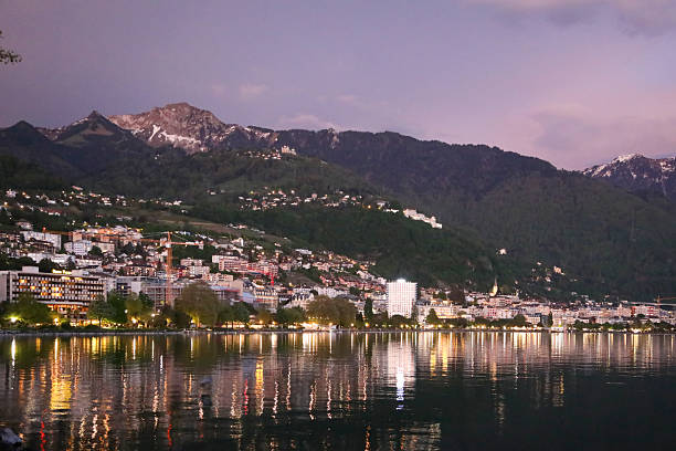 istock Sunset over Montreux 2216323837