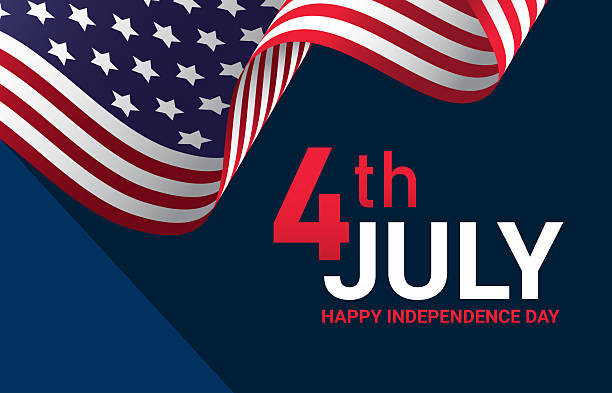 istock 4th of July Independence Day celebration design featuring American flag and patriotic message. Vector illustration. 2216324247