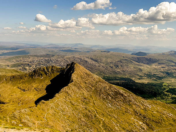 Digital painting of the amazing view of Cwm Croesor from the slopes of Cnicht, Gwynedd, Wales