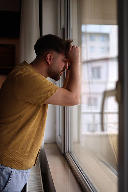 istock Pensive lost in thoughts suffering from depression 2216326326