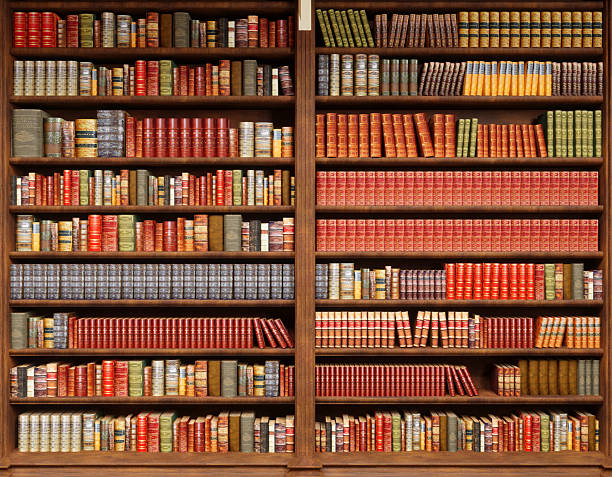 istock view of bookshelves in an old library 2216330195
