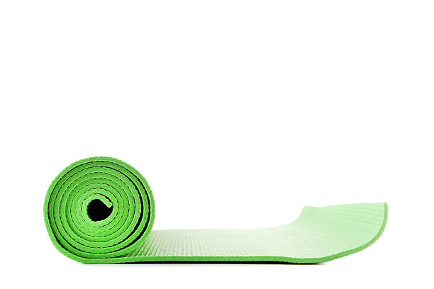 istock Fitness mat isolated on white background 2216333706