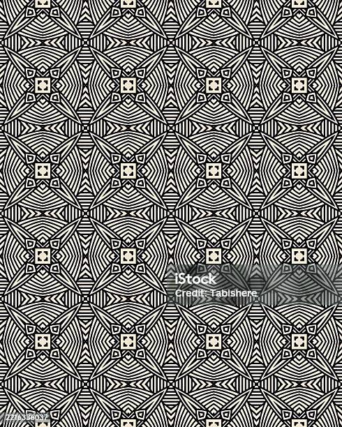 Complex Black Patterns The Design Features A Complex Geometric Pattern In Black And Beige ...