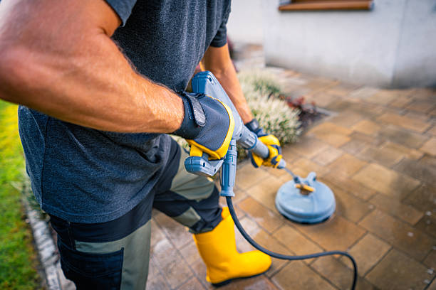 istock Pressure Washing a Patio in a Residential Backyard During Daylight for Improved Appearance and Maintenance 2216337390