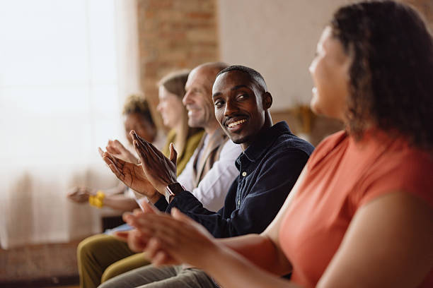 istock Diverse business team applauding during a conference meeting 2216352786