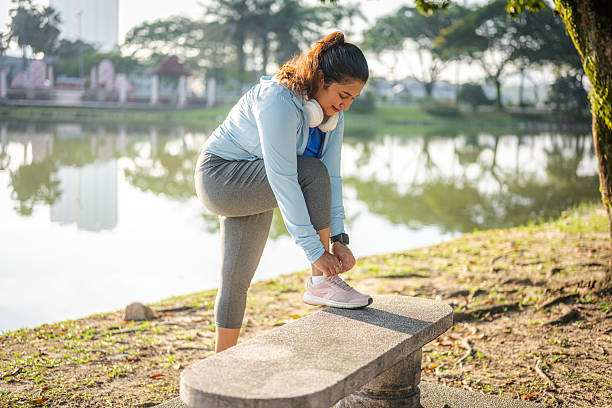 istock Ready to Run: An Athlete’s Moment in the Park 2216362582