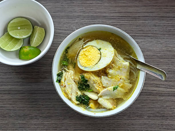 Soto Ayam Lamongan, traditional chicken soup from Indonesia